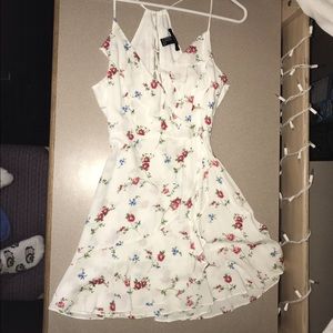 White floral summer dress